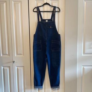 Blue denim dungaree/overalls